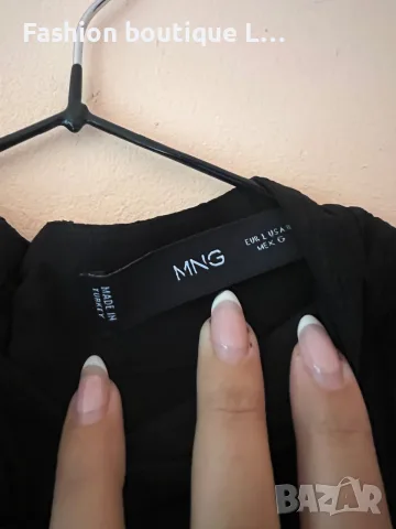 MANGO Черен потник солей с роза на врата 🖤, снимка 4 - Потници - 56750100