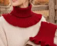 ❤️ Червен шал - висока поло яка ❤️, снимка 1