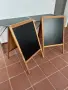 Стопер с черна дъска, двустранен, дървен, 60 х 100 cm, снимка 2