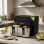 Фритюрник с горещ въздух XXL 9L, 2 камери, 8 програми, снимка 1