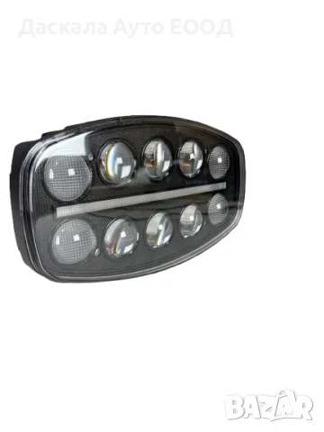 1бр. овален ЛЕД LED халоген с 10 диода 12-24V, дневна светлина жълта/бяла тип HELLA