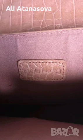 Paolo Bocelli shoulder bag, croc-embossed design, снимка 3 - Чанти - 56616623