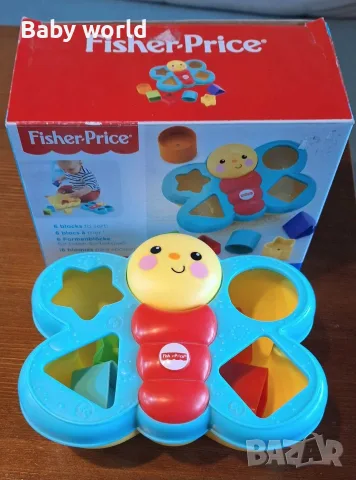 Играчка за сортиране Fisher Price, пеперуда, снимка 4 - Образователни игри - 56660543
