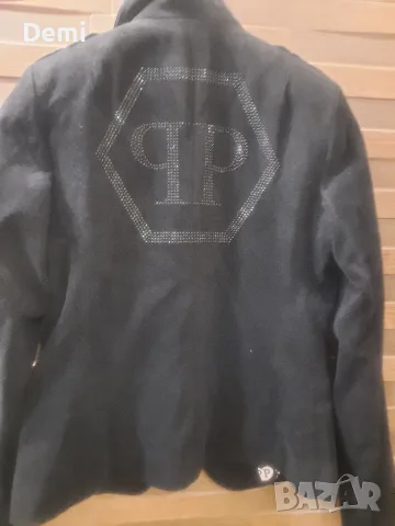 Дамско черно сако PHILIPP  PLEIN , снимка 9 - Сака - 56716436