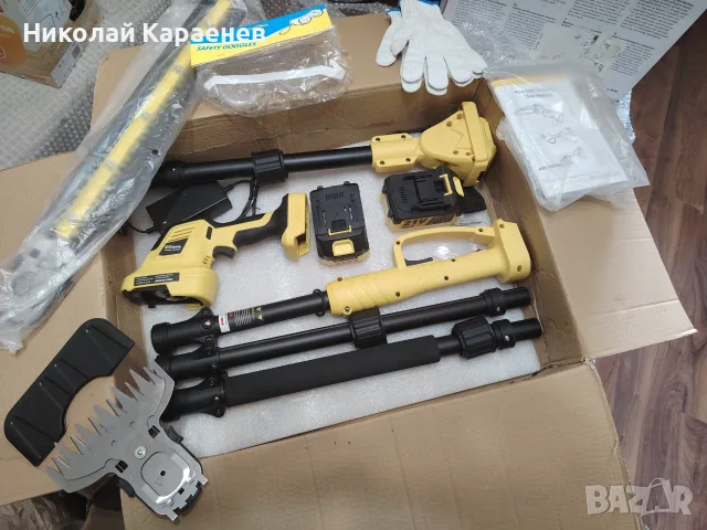 ​Акумулаторен градински комплект 2 в 1