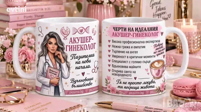 Керамична чаша „АКУШЕР-ГИНЕКОЛОГ“