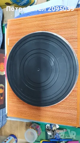  Platter и гумена постелка за грамофон.., снимка 2 - Грамофони - 56724284