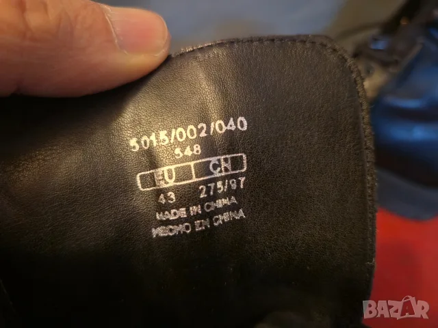 Zara-43-44-естествена кожа, снимка 6 - Мъжки боти - 56643930