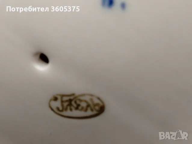 Ръчно рисуван свещник Гждель, снимка 6 - Антикварни и старинни предмети - 56582682