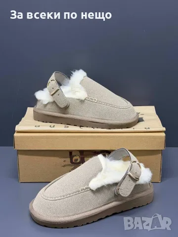 UGG Дамски Пухкави Велурени Чехли С Пухкава Подплата И Подвижна Каишка-Различни Цветове Код SEM-1112