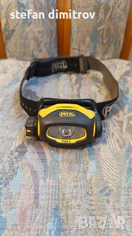 Челник Petzl Pixa 2, Професионален, Удароустойчив, 80 Лумена, Жълт/Черен