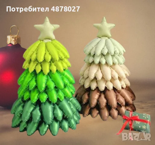 Коледни балони 7 части 3D Коледни елхи – Перфектната декорация за празнично парти