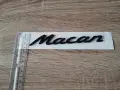 Черна емблема Порше Porsche Macan надпис, снимка 3