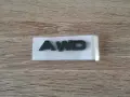 черен надпис Mazda AWD, снимка 1