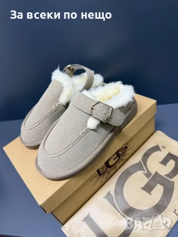 UGG Дамски Велурени Чехли С Пухкава Подплата И Катарама - Различни Цветове Код SK2528
