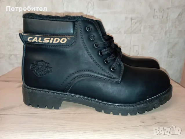 Нови топли мъжки боти № 43  - черни, снимка 8 - Мъжки боти - 56652314