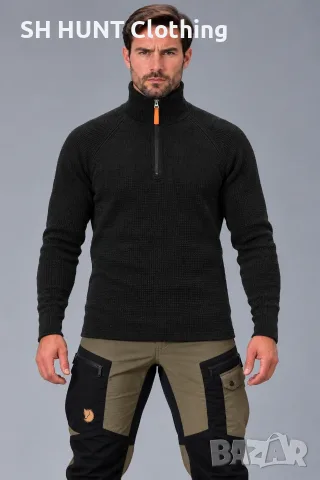 LANULLVA Hustadvika 2.0 Wool Sweater Half Zip 100% Merino Wool размер L / XL термо блуза - 2476