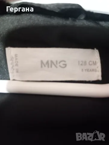 Детско пухено палто с косъм Манго / Mango, снимка 3 - Детски якета и елеци - 56687046