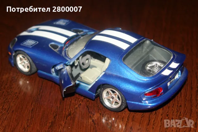 VIPER dodge. (Bburago 1/24), снимка 2 - Колекции - 56718939