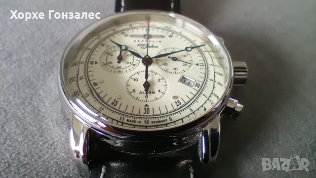 Zeppelin Chronograph Alarm 43mm , снимка 3 - Мъжки - 56718787