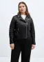 Яке от естествена кожа MANGO - 4XL, снимка 2