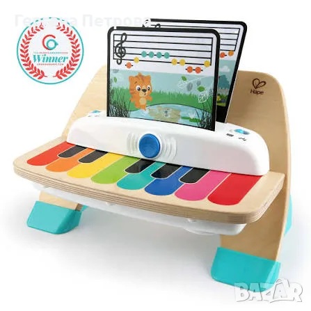 Пиано Baby Einstein × Hape — цветно начало на първите домашни концерти!