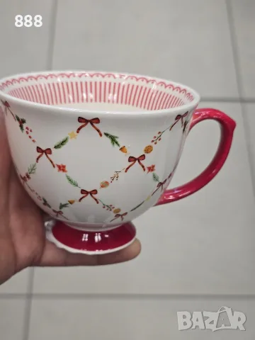 коледни порцеланови чаши , снимка 3 - Чаши - 56718408