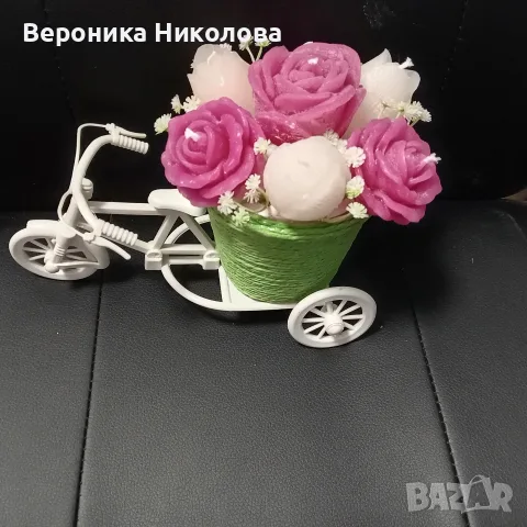 🌸🚲 Романтична аранжировка с рози във велосипедче – ръчна изработка 🌹