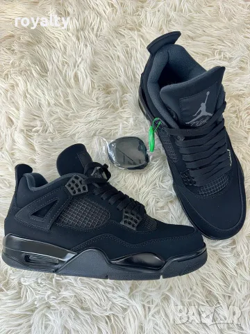 Nike Jordan 4 Black Cat Нови Кецове с Кутия Найк 