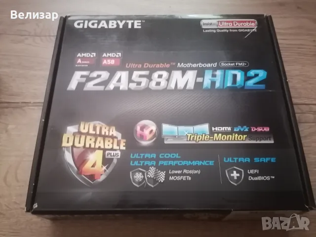 Gigabyte GA-F2A58M-HD2 + AMD A10-7800, 4-ядрен FM2+