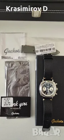 Часовник Geckota Chronotimer Reverse Panda, снимка 4 - Мъжки - 56649583