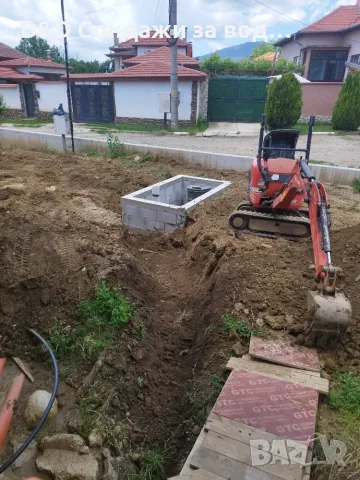 Сондажи за вода!Услуги с мини багер и самосвал!