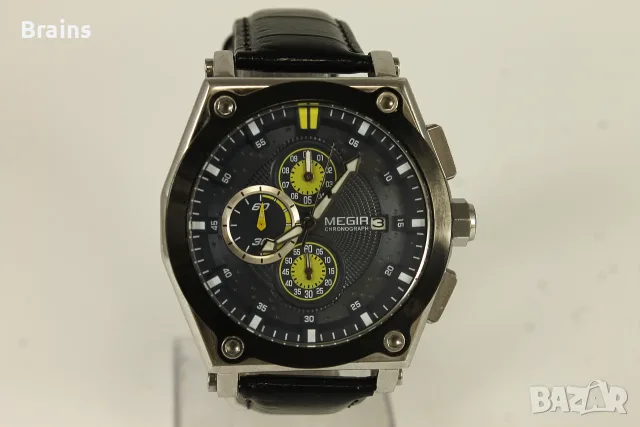 MEGIR Chronograph Мъжки Кварцов Часовник Хронограф, снимка 3 - Мъжки - 56583617