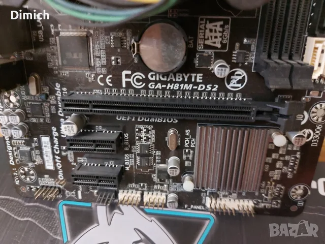 Дънна платка Gigabyte  GA-H81-DS2 CPU i7 4790, снимка 2 - Дънни платки - 56629190