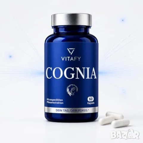 Нова VITAFY Cognia хранителна добавка с женшен Bacopa Monnieri 60 капсули