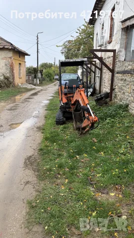   Багер 1600,кг с мотор Кубота, снимка 2 - Индустриална техника - 56722359