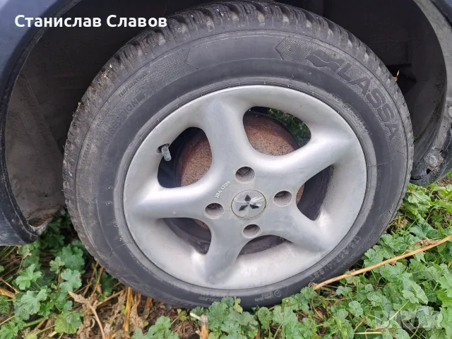 4 броя Алуминиеви джанти 14" 4х114.3 5.5ж ет46 с зимни гуми Ласса 175/65/14 с дот 2024г