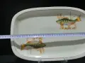 Стар български порцелан чинии за риба рибен сервиз , снимка 4
