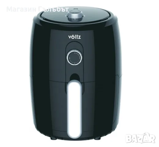 Фритюрник с горещ въздух Air Fryer Voltz V51980L, 1000W, 2 литра, 80-200 C, Таймер, Черен 