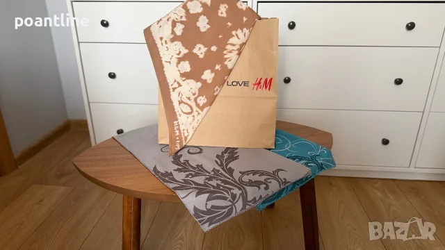 H&M ROP VAN MIERLO 50x50 квадратен шал кърпа