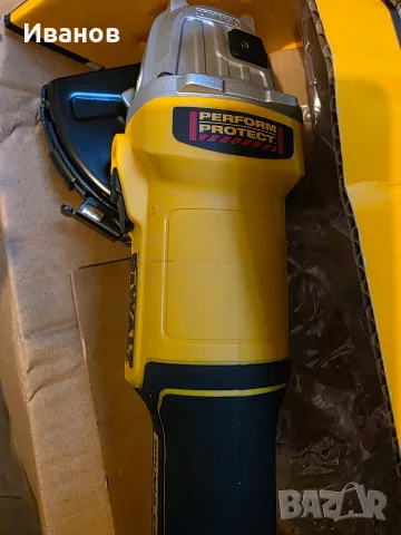 Безчетков ъгрошлайф Dewalt DCG407N, снимка 3 - Ъглошлайфи - 56663514