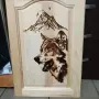 Ръчно пирографиран дървен шкаф - уникат, снимка 8