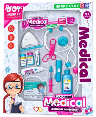 Голям детски лекарски комплект Happy Play Medical 