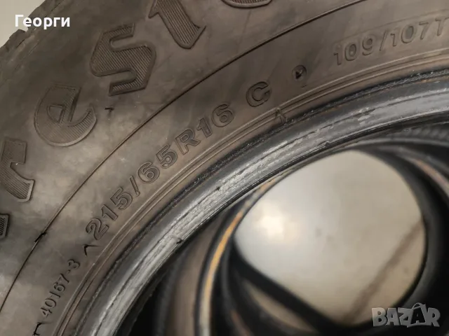 2бр.зимни гуми 215/65/16C Firestone, снимка 5 - Гуми и джанти - 56637851