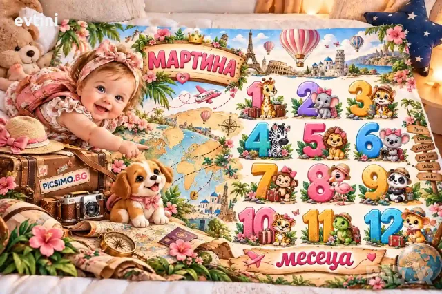 Персонализирано платно за месечинки - Пътешественик