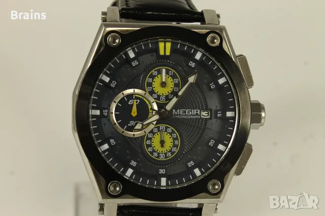 MEGIR Chronograph Мъжки Кварцов Часовник Хронограф, снимка 4 - Мъжки - 56583617