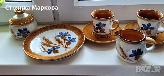 SMF винтидж ръчно рисуван комплект Майолика, 8 части 