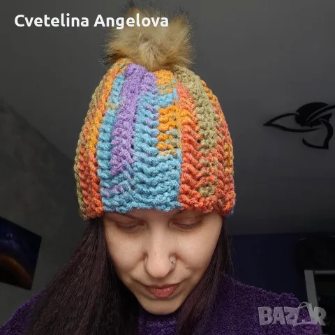 Ръчно плетени шапки , снимка 7 - Шапки - 56737142
