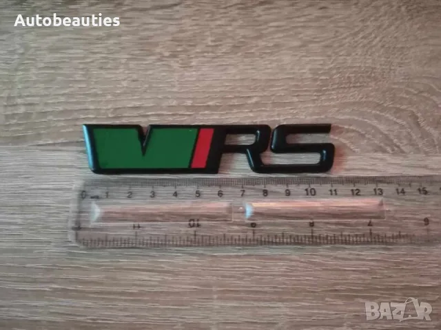 Skoda VRS емблеми зелено с черно, снимка 2 - Аксесоари и консумативи - 56581266
