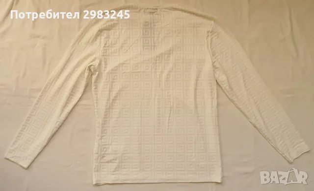 Бяла блуза с дълги ръкави, снимка 3 - Блузи - 56712083